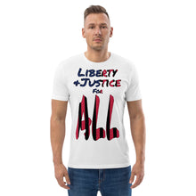 Load image into Gallery viewer, Liberty And Justice For All BO White
